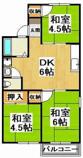 セジュール尾崎【2階】の間取り