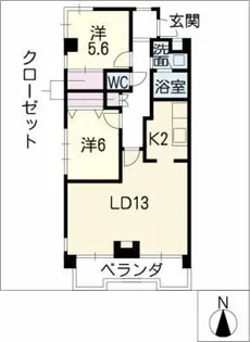 エーデルハイム南山【4階】の間取り