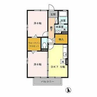 カーサ72【2階】の間取り