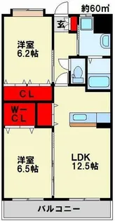 チェリーコート赤坂【303号室】の間取り