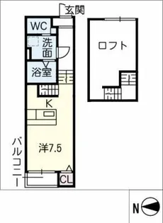 Moon Park千種【1階】の間取り