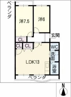 グレイス小杉【3階】の間取り