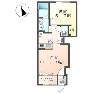 Grandeur Mihara【1階】の間取り