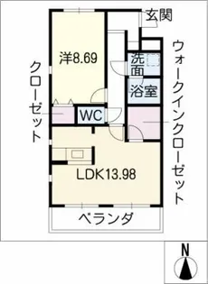 潮見FLAX【1階】の間取り