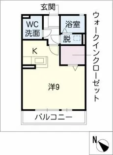 近藤伏見A【1階】の間取り