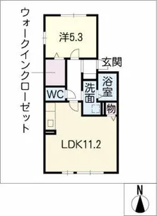 カサ フローレス【1階】の間取り