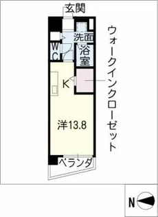 ベルドミール橘【5階】の間取り