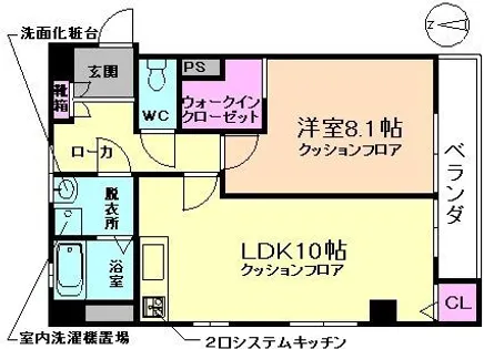K-flat(ケーフラット)【2階】の間取り