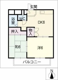 ウィステリア瀬戸【3階】の間取り