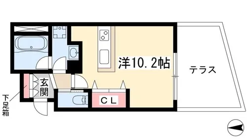 Mina八事石坂【1階】の間取り