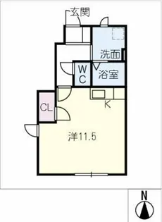 La・frereplusN【1階】の間取り