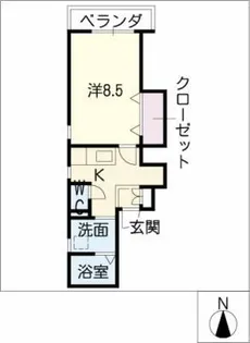 グリーンリーフ川名山【1階】の間取り
