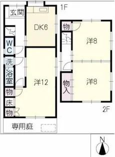 愛知県名古屋市緑区鳴海町字上汐田【一戸建】の間取り