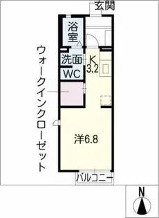 サンヴィラ込高D棟【2階】の間取り