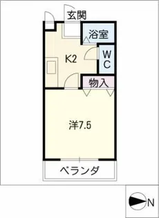 AZUR TORII【5階】の間取り