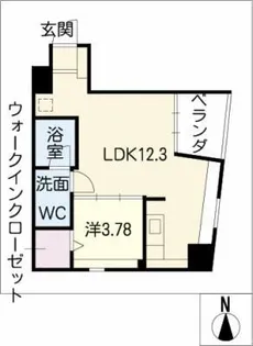 CHATEAU&HOTEL MEIEKI-MINAMI 2ND【10階】の間取り