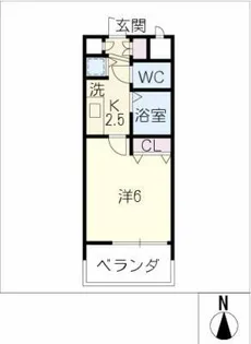 プレサンス名古屋駅前1009号【10階】の間取り