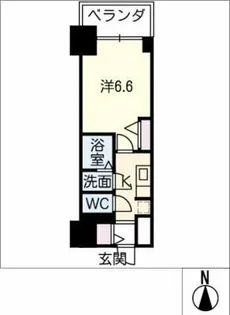 ファステート名古屋駅前ドリーム【7階】の間取り