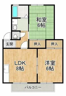 ビューテラスさやま【2階】の間取り