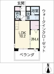 WAFFLE HILLS MIRA【1階】の間取り