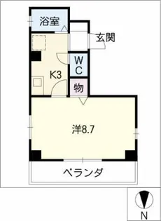 コスモタウン原【4階】の間取り