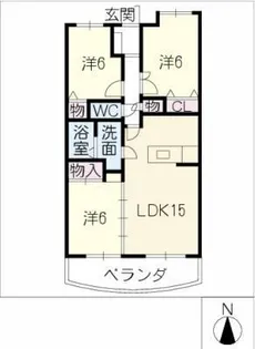 ラルゴ白壁【11階】の間取り