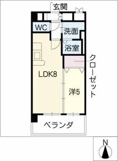 ノッティングヒル【5階】の間取り