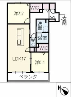 シャーメゾン510プレミア【2階】の間取り