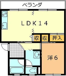ハイツR【202号室】の間取り