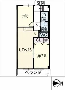 THE FIRST平針【6階】の間取り