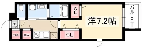 パルティール黒川アネックス【2階】の間取り