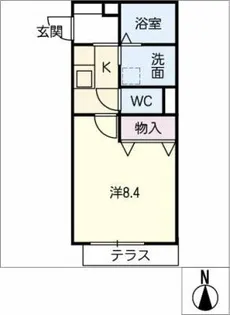 プロヌーブ沢上【1階】の間取り