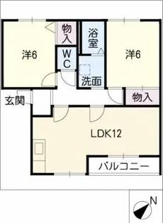 エステート知多【1階】の間取り