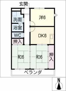 メゾンコスモ【3階】の間取り
