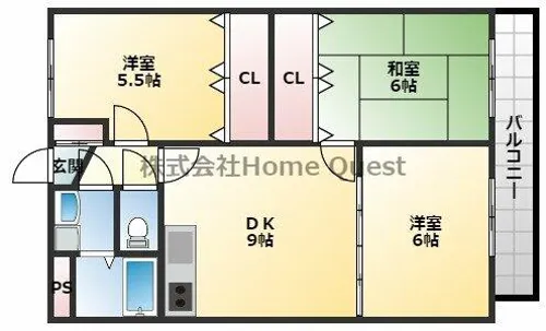 サンウォークⅡ【1階】の間取り