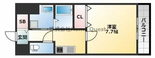 パラゴン布施駅前【9階】の間取り
