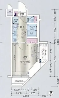 プレサンス名古屋城前【209号室】の間取り