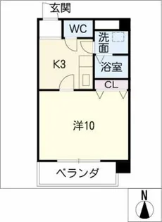 シャインキャッスル【2階】の間取り