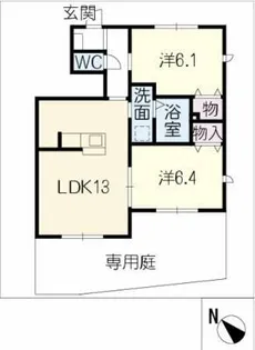 ベルカントリー3【1階】の間取り