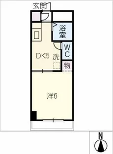 神明ハイツ【2階】の間取り