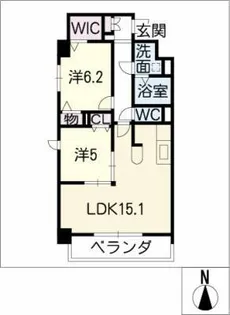 CLASS ONE K.O.【3階】の間取り