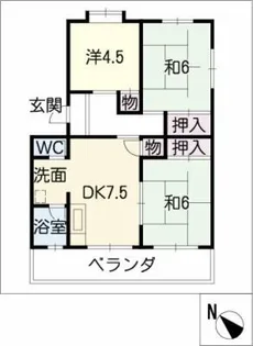 コーポ岡田【3階】の間取り