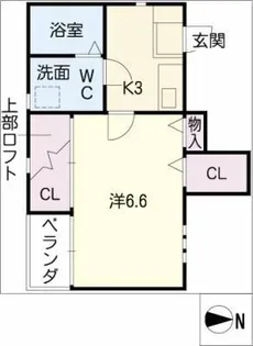 AXIS名城 EAST棟【2階】の間取り