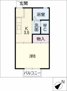 エステート飛高【2階】の間取り