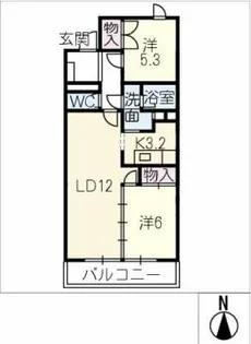セントラルハウス【1階】の間取り