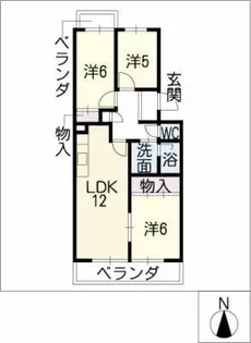 Bel・Air【1階】の間取り