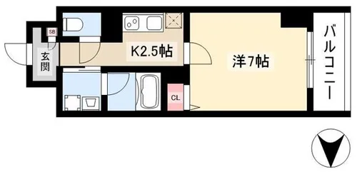 ヴェルドミール【1階】の間取り
