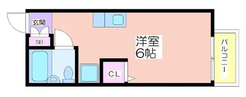 アネックス加賀屋【103号室】の間取り
