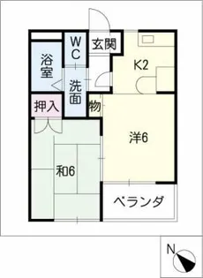 東マンションⅡ【1階】の間取り