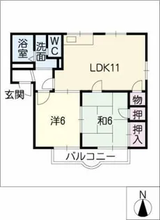 フレグランス・フォレ【1階】の間取り